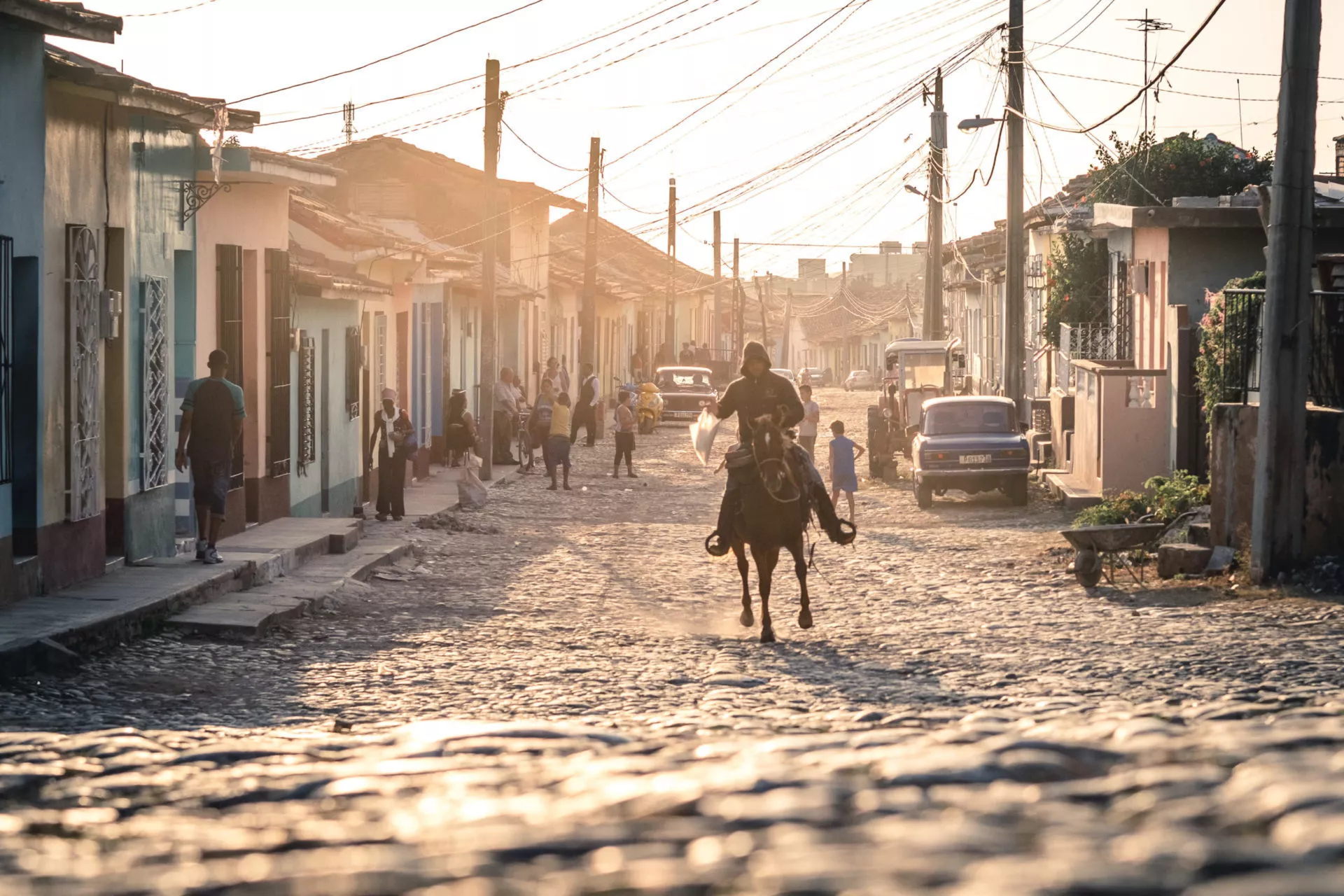 Reiter, Menschen, Kuba, Trinidad