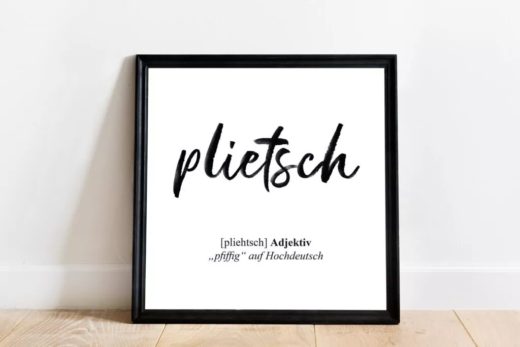 Plattdüütsch Print | Plietsch 1