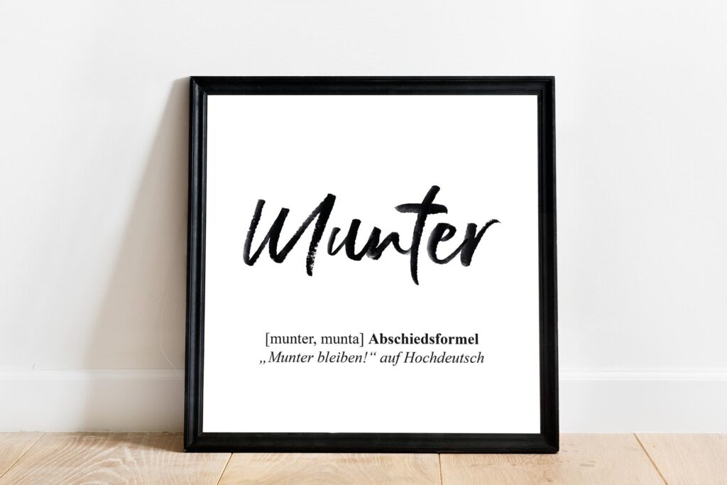 Plattdüütsch Print | Munter 1