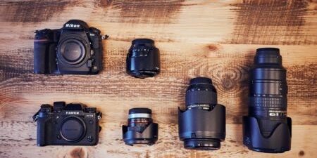 Nikon D850 mit Zoomoptiken und Fuji X-T2 mit Festbrennweiten